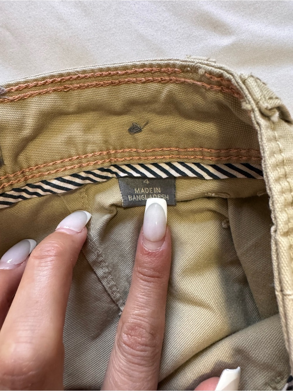 Natural Reflections Women's Khaki Cargo Shorts - Picture 3 of 4